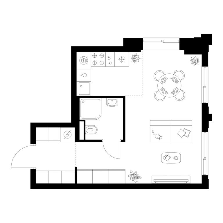 Apartment Sale, 31.3 sq. m. at Altufevskoe 53, Алтуфьевское шоссе, 53с11, Москва, Россия #1