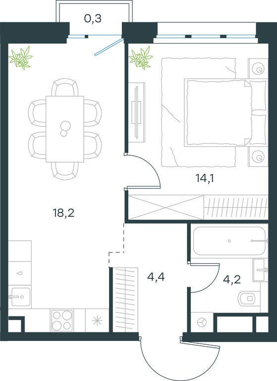 Apartment Sale, 41.2 sq. m. at Level Seligerskaya, Ilmenskiy Drive, 12, Moscow, Russia #1 Apartment Sale, 41.2 sq. m. at Level Seligerskaya, Ilmenskiy Drive, 12, Moscow, Russia #1