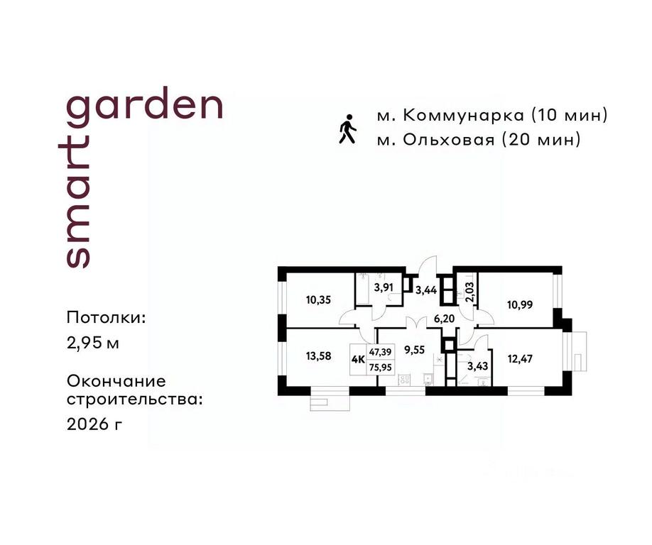 3-BD Apartment Sale, 75.95 sq. m. at Smart Garden (Smart Garden), 5-ya ulitsa Lesnyye Polyany, posyolok Gazoprovod, Kommunarka District, Novomoskovskiy Administrative Okrug, Moscow, Russia #1 3-BD Apartment Sale, 75.95 sq. m. at Smart Garden (Smart Garden), 5-ya ulitsa Lesnyye Polyany, posyolok Gazoprovod, Kommunarka District, Novomoskovskiy Administrative Okrug, Moscow, Russia #1