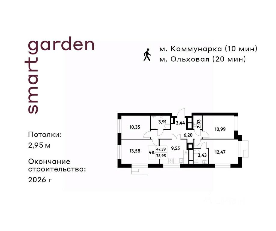 3-BD Apartment Sale, 75.95 sq. m. at Smart Garden (Smart Garden), 5-ya ulitsa Lesnyye Polyany, posyolok Gazoprovod, Kommunarka District, Novomoskovskiy Administrative Okrug, Moscow, Russia #1 3-BD Apartment Sale, 75.95 sq. m. at Smart Garden (Smart Garden), 5-ya ulitsa Lesnyye Polyany, posyolok Gazoprovod, Kommunarka District, Novomoskovskiy Administrative Okrug, Moscow, Russia #1