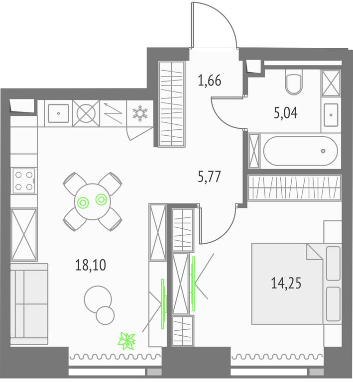 Продажа 1-комн. квартиры, 44,82 м² в ЖК «Upside Towers (Апсайд Тауэрс)», Огородный проезд, 4с1, Москва, Россия #1 Продажа 1-комн. квартиры, 44,82 м² в ЖК «Upside Towers (Апсайд Тауэрс)», Огородный проезд, 4с1, Москва, Россия #1