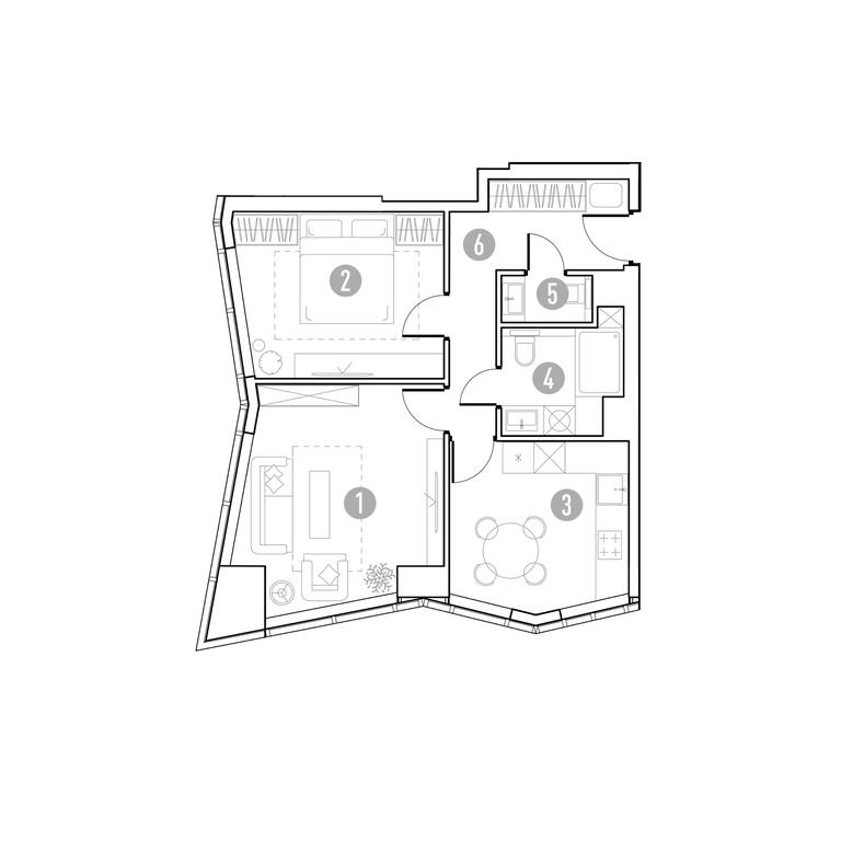 1-BD Apartment Sale, 53.13 sq. m. at UNO.Gorbunova, Gorbunova Street, 27, Moscow, Russia #1 1-BD Apartment Sale, 53.13 sq. m. at UNO.Gorbunova, Gorbunova Street, 27, Moscow, Russia #1