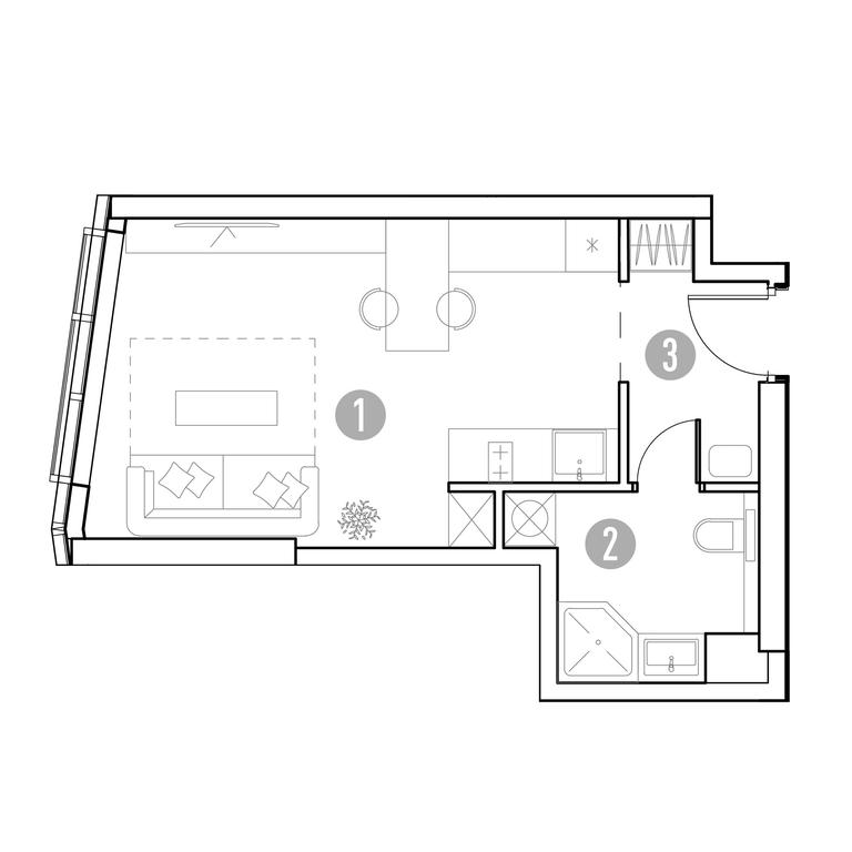 1-BD Apartment Sale, 28.7 sq. m. at UNO.Gorbunova, Gorbunova Street, 27, Moscow, Russia #2 1-BD Apartment Sale, 28.7 sq. m. at UNO.Gorbunova, Gorbunova Street, 27, Moscow, Russia #2