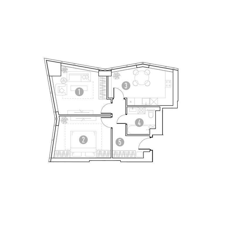 1-BD Apartment Sale, 55.01平方米 at UNO.Gorbunova, Gorbunova Street, 27, Moscow, Russia #1 1-BD Apartment Sale, 55.01平方米 at UNO.Gorbunova, Gorbunova Street, 27, Moscow, Russia #1