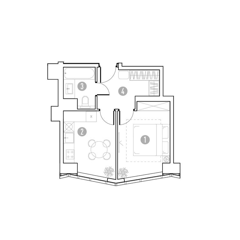 1-BD Apartment Sale, 33.8 sq. m. at UNO.Gorbunova, Gorbunova Street, 27, Moscow, Russia #1 1-BD Apartment Sale, 33.8 sq. m. at UNO.Gorbunova, Gorbunova Street, 27, Moscow, Russia #1