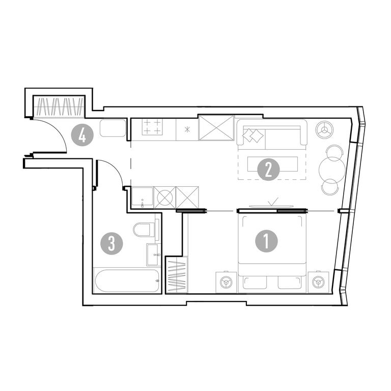 1-BD Apartment Sale, 32.19 sq. m. at UNO.Gorbunova, Gorbunova Street, 27, Moscow, Russia #2 1-BD Apartment Sale, 32.19 sq. m. at UNO.Gorbunova, Gorbunova Street, 27, Moscow, Russia #2