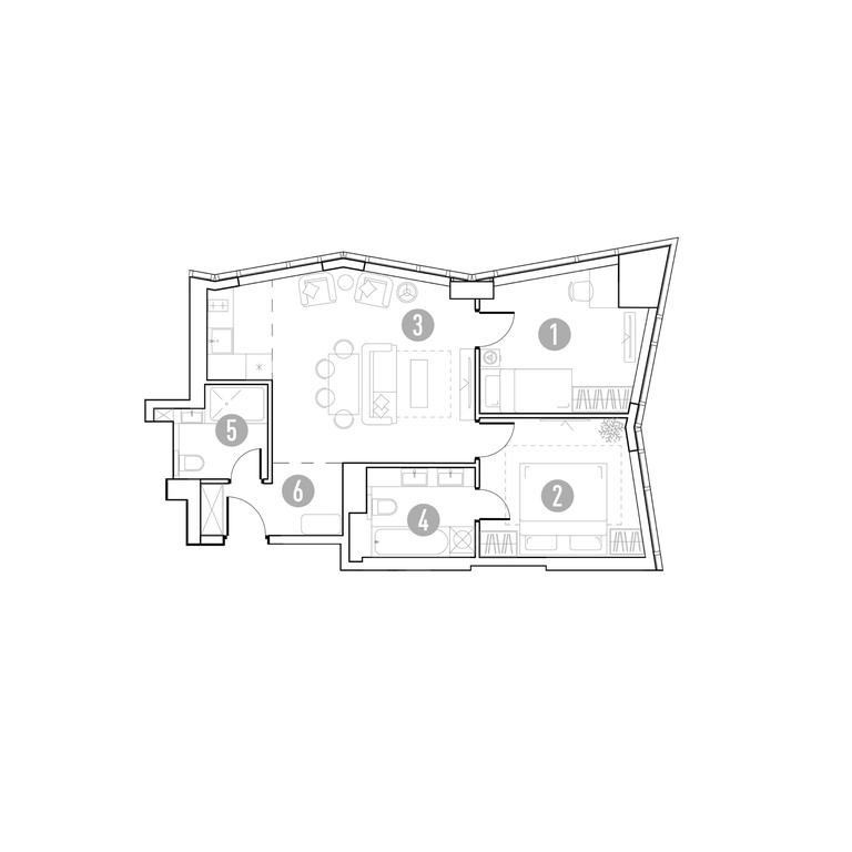 1-BD Apartment Sale, 61.09 sq. m. at UNO.Gorbunova, Gorbunova Street, 27, Moscow, Russia #1 1-BD Apartment Sale, 61.09 sq. m. at UNO.Gorbunova, Gorbunova Street, 27, Moscow, Russia #1