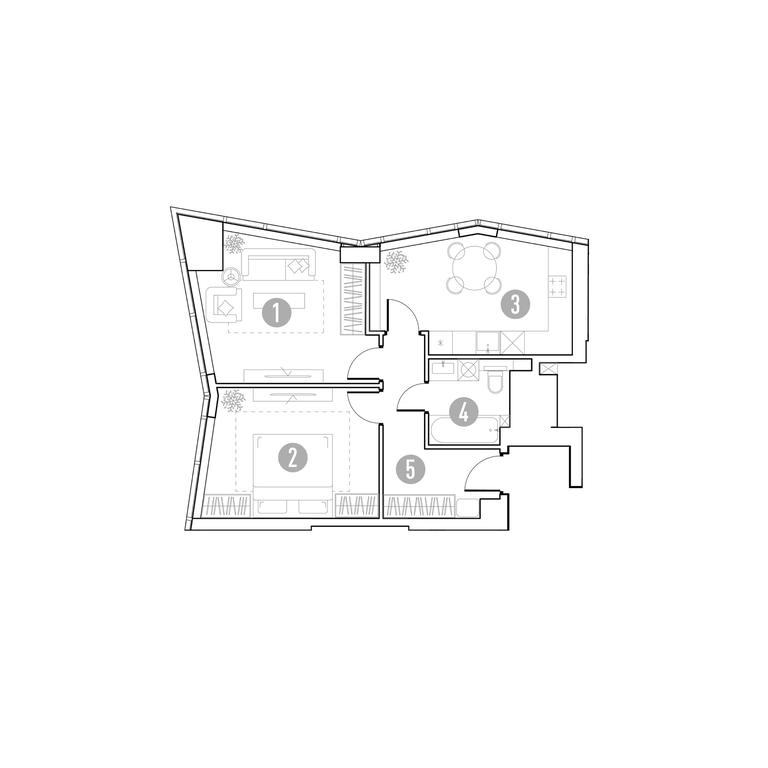 1-BD Apartment Sale, 54.72 sq. m. at UNO.Gorbunova, Gorbunova Street, 27, Moscow, Russia #1 1-BD Apartment Sale, 54.72 sq. m. at UNO.Gorbunova, Gorbunova Street, 27, Moscow, Russia #1
