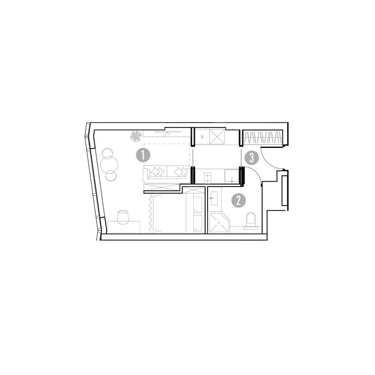 1-BD Apartment Sale, 28.39平方米 at UNO.Gorbunova, Gorbunova Street, 27, Moscow, Russia #1 1-BD Apartment Sale, 28.39平方米 at UNO.Gorbunova, Gorbunova Street, 27, Moscow, Russia #1
