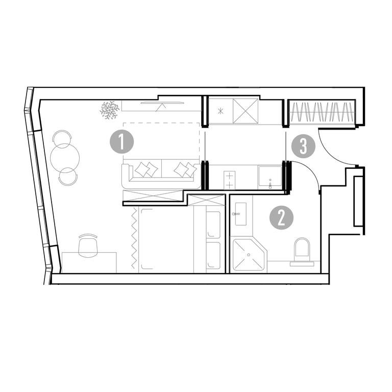 1-BD Apartment Sale, 28.39平方米 at UNO.Gorbunova, Gorbunova Street, 27, Moscow, Russia #2 1-BD Apartment Sale, 28.39平方米 at UNO.Gorbunova, Gorbunova Street, 27, Moscow, Russia #2