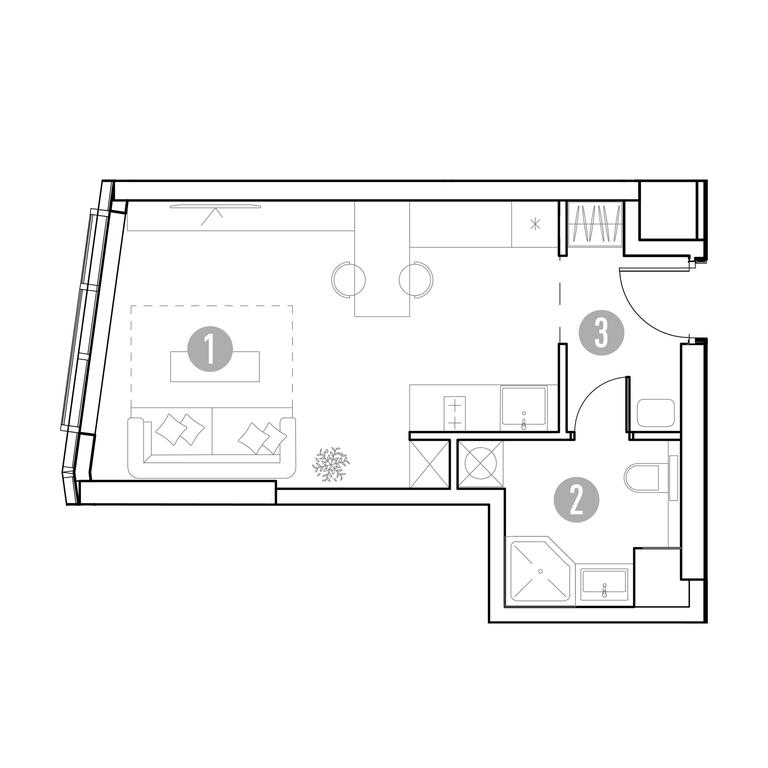 1-BD Apartment Sale, 28.41 sq. m. at UNO.Gorbunova, Gorbunova Street, 27, Moscow, Russia #2 1-BD Apartment Sale, 28.41 sq. m. at UNO.Gorbunova, Gorbunova Street, 27, Moscow, Russia #2