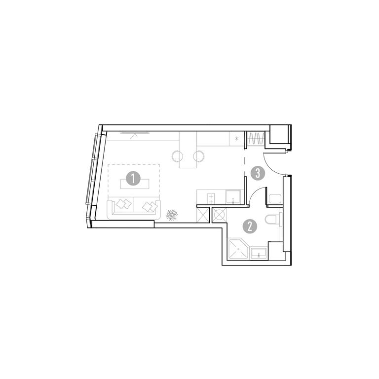 1-BD Apartment Sale, 28.41 sq. m. at UNO.Gorbunova, Gorbunova Street, 27, Moscow, Russia #1 1-BD Apartment Sale, 28.41 sq. m. at UNO.Gorbunova, Gorbunova Street, 27, Moscow, Russia #1