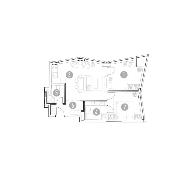 1-BD Apartment Sale, 60.84 sq. m. at UNO.Gorbunova, Gorbunova Street, 27, Moscow, Russia #1 1-BD Apartment Sale, 60.84 sq. m. at UNO.Gorbunova, Gorbunova Street, 27, Moscow, Russia #1