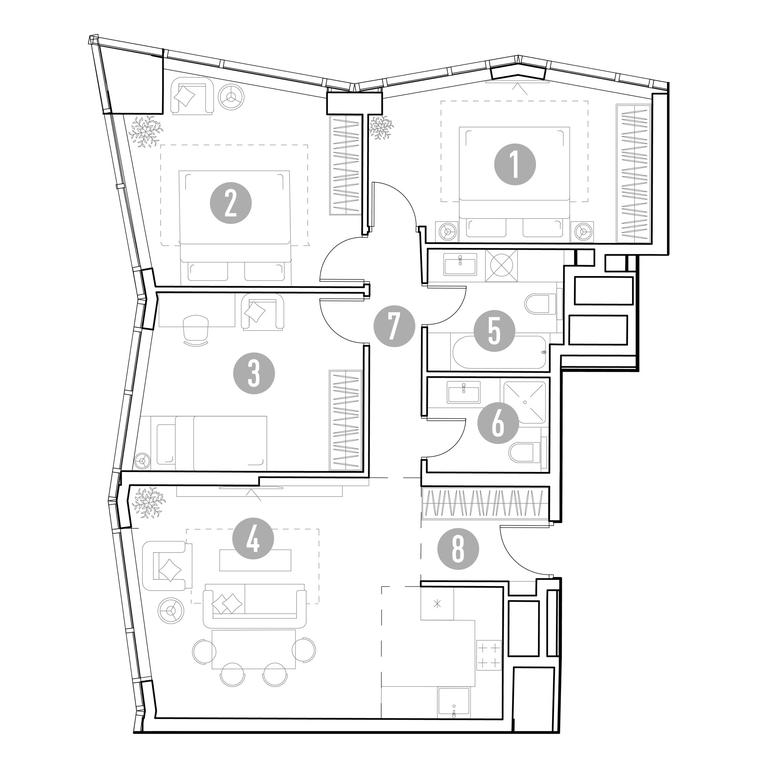 2-BD Apartment Sale, 84.39 sq. m. at UNO.Gorbunova, Gorbunova Street, 27, Moscow, Russia #2 2-BD Apartment Sale, 84.39 sq. m. at UNO.Gorbunova, Gorbunova Street, 27, Moscow, Russia #2