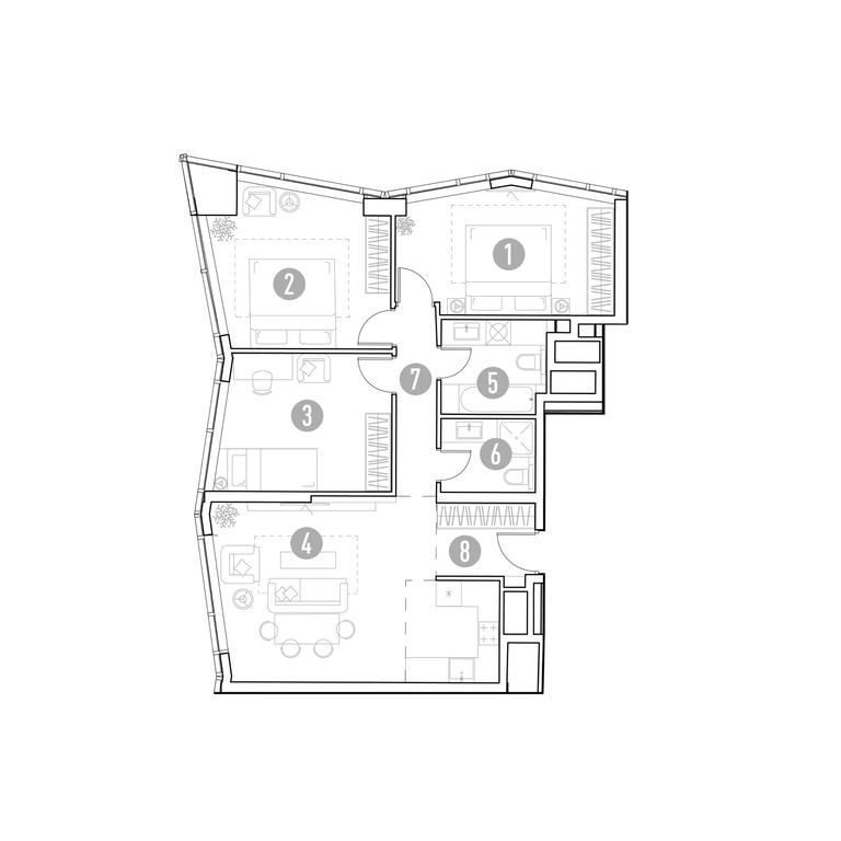 2-BD Apartment Sale, 84.39 sq. m. at UNO.Gorbunova, Gorbunova Street, 27, Moscow, Russia #1 2-BD Apartment Sale, 84.39 sq. m. at UNO.Gorbunova, Gorbunova Street, 27, Moscow, Russia #1