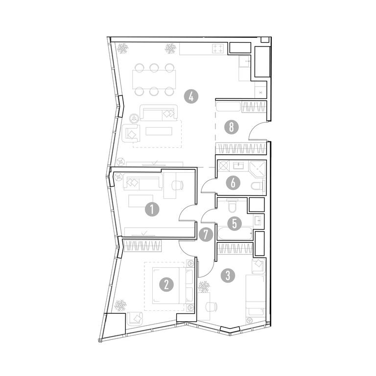 2-BD Apartment Sale, 95.03 sq. m. at UNO.Gorbunova, Gorbunova Street, 27, Moscow, Russia #1 2-BD Apartment Sale, 95.03 sq. m. at UNO.Gorbunova, Gorbunova Street, 27, Moscow, Russia #1