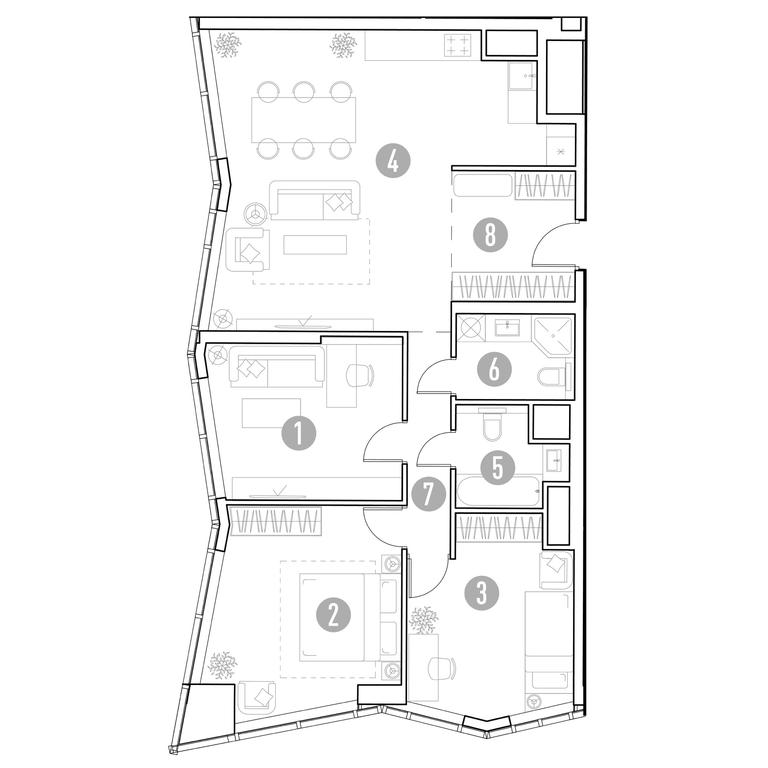 2-BD Apartment Sale, 95.03 sq. m. at UNO.Gorbunova, Gorbunova Street, 27, Moscow, Russia #2 2-BD Apartment Sale, 95.03 sq. m. at UNO.Gorbunova, Gorbunova Street, 27, Moscow, Russia #2
