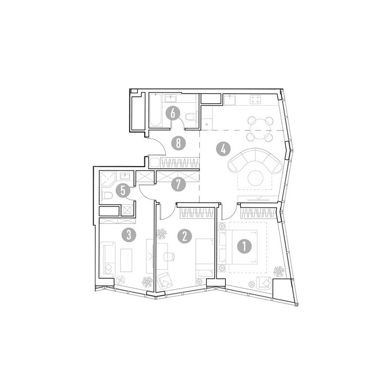 Продажа 2-комн. квартиры, 82,32 м² в ЖК «Уно Горбунова (UNO.Горбунова)», улица Горбунова, 27, Москва, Россия #1 Продажа 2-комн. квартиры, 82,32 м² в ЖК «Уно Горбунова (UNO.Горбунова)», улица Горбунова, 27, Москва, Россия #1