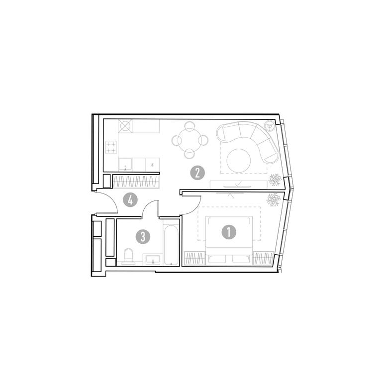 1-BD Apartment Sale, 45.39 sq. m. at UNO.Gorbunova, Gorbunova Street, 27, Moscow, Russia #1 1-BD Apartment Sale, 45.39 sq. m. at UNO.Gorbunova, Gorbunova Street, 27, Moscow, Russia #1