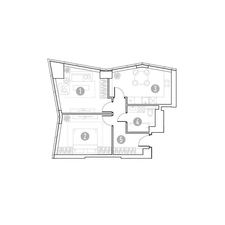 1-BD Apartment Sale, 54.38 sq. m. at UNO.Gorbunova, Gorbunova Street, 27, Moscow, Russia #1 1-BD Apartment Sale, 54.38 sq. m. at UNO.Gorbunova, Gorbunova Street, 27, Moscow, Russia #1