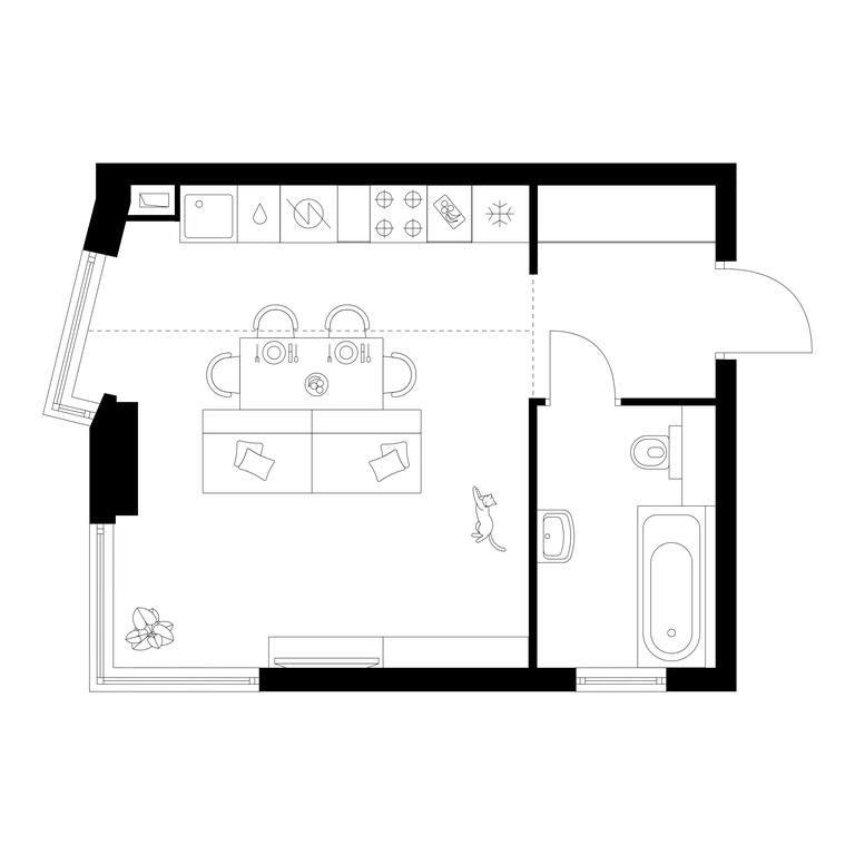 Apartment Sale, 30.8 sq. m. at Kronshtadtskiy 9, Kronshtadtsky Boulevard, 9с21, Moscow, Russia #1