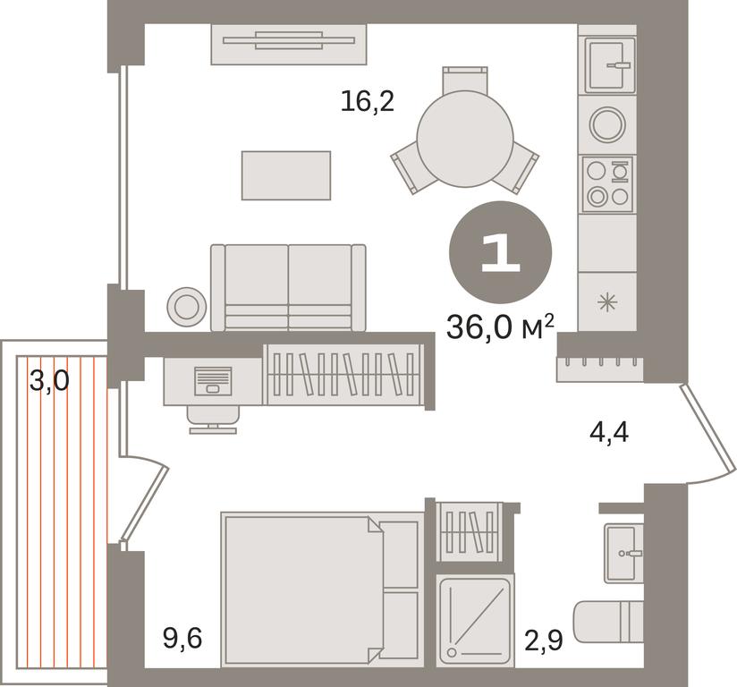 1-BD Apartment Sale, 36平方米 at Pervy kvartal, Kalinovaya ulitsa, derevnya Sapronovo, Leninskiy City District, Moscow Region, Russia #1 1-BD Apartment Sale, 36平方米 at Pervy kvartal, Kalinovaya ulitsa, derevnya Sapronovo, Leninskiy City District, Moscow Region, Russia #1