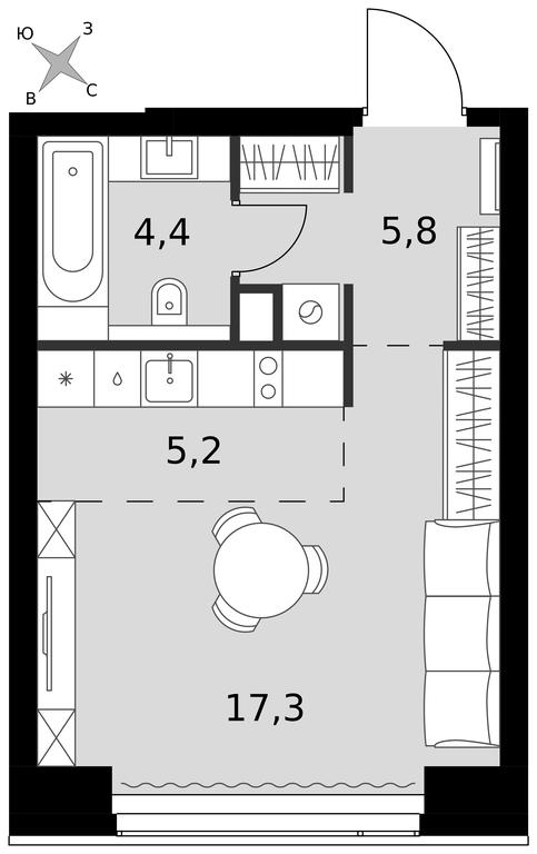 Apartment Sale, 32.7 sq. m. at Amber City, 3rd Khoroshyovsky Drive, 3А, Moscow, Russia #1 Apartment Sale, 32.7 sq. m. at Amber City, 3rd Khoroshyovsky Drive, 3А, Moscow, Russia #1