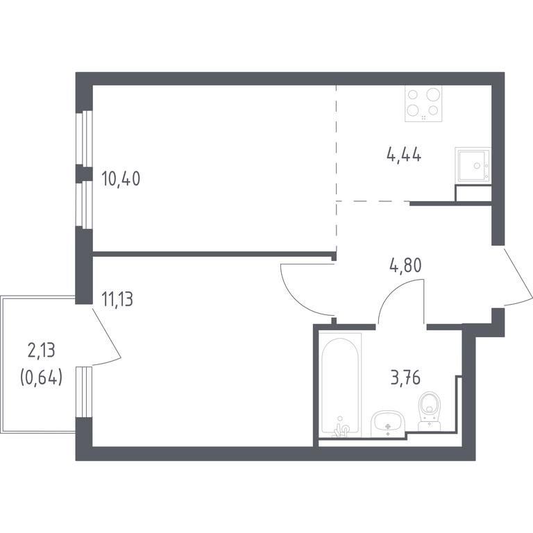 Apartment Sale, 35.17 sq. m. at Ostafevo, Ostafyevskoe Highway, 12к1, Ryazanovskoe Settlement, Moscow, Russia #1 Apartment Sale, 35.17 sq. m. at Ostafevo, Ostafyevskoe Highway, 12к1, Ryazanovskoe Settlement, Moscow, Russia #1