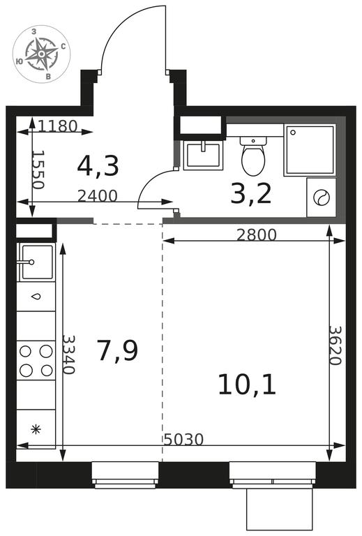 Apartment Sale, 25.5 sq. m. at 1 Himkinskij, zhiloy kompleks 1-y Khimkinskiy, kvartal Mezhdunarodny, mikrorayon Klyazma-Starbeyevo, Khimki, Moscow Region, Russia #2 Apartment Sale, 25.5 sq. m. at 1 Himkinskij, zhiloy kompleks 1-y Khimkinskiy, kvartal Mezhdunarodny, mikrorayon Klyazma-Starbeyevo, Khimki, Moscow Region, Russia #2