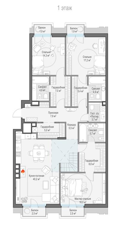 2-BD Apartment Sale, 150.2平方米 at Tishinskiy bulvar, Gruzinsky Val Street, 10, Moscow, Russia #1 2-BD Apartment Sale, 150.2平方米 at Tishinskiy bulvar, Gruzinsky Val Street, 10, Moscow, Russia #1
