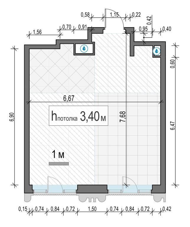 1-BD Apartment Sale, 45.6 sq. m. at Tishinskiy bulvar, Gruzinsky Val Street, 10, Moscow, Russia #2 1-BD Apartment Sale, 45.6 sq. m. at Tishinskiy bulvar, Gruzinsky Val Street, 10, Moscow, Russia #2