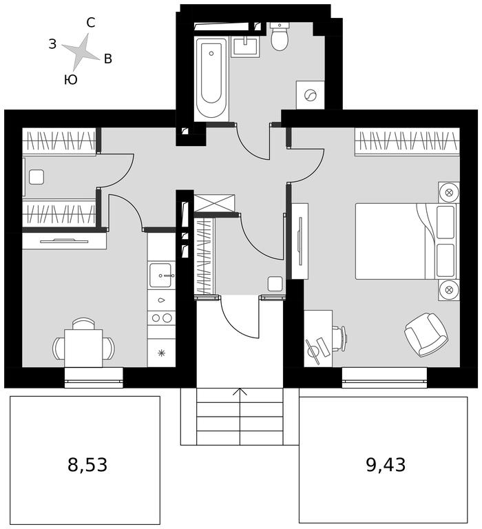 1-BD Apartment Sale, 52.13平方米 at Park Aprel, ulitsa Park Aprel, 1, Aprelevka, Naro-Fominskiy City District, Moscow Region, Russia #1 1-BD Apartment Sale, 52.13平方米 at Park Aprel, ulitsa Park Aprel, 1, Aprelevka, Naro-Fominskiy City District, Moscow Region, Russia #1