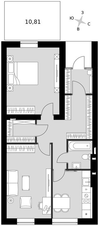 2-BD Apartment Sale, 67.6平方米 at Park Aprel, ulitsa Park Aprel, 1, Aprelevka, Naro-Fominskiy City District, Moscow Region, Russia #1 2-BD Apartment Sale, 67.6平方米 at Park Aprel, ulitsa Park Aprel, 1, Aprelevka, Naro-Fominskiy City District, Moscow Region, Russia #1