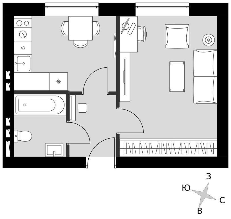 1-BD Apartment Sale, 31.53平方米 at Park Aprel, ulitsa Park Aprel, 1, Aprelevka, Naro-Fominskiy City District, Moscow Region, Russia #1 1-BD Apartment Sale, 31.53平方米 at Park Aprel, ulitsa Park Aprel, 1, Aprelevka, Naro-Fominskiy City District, Moscow Region, Russia #1