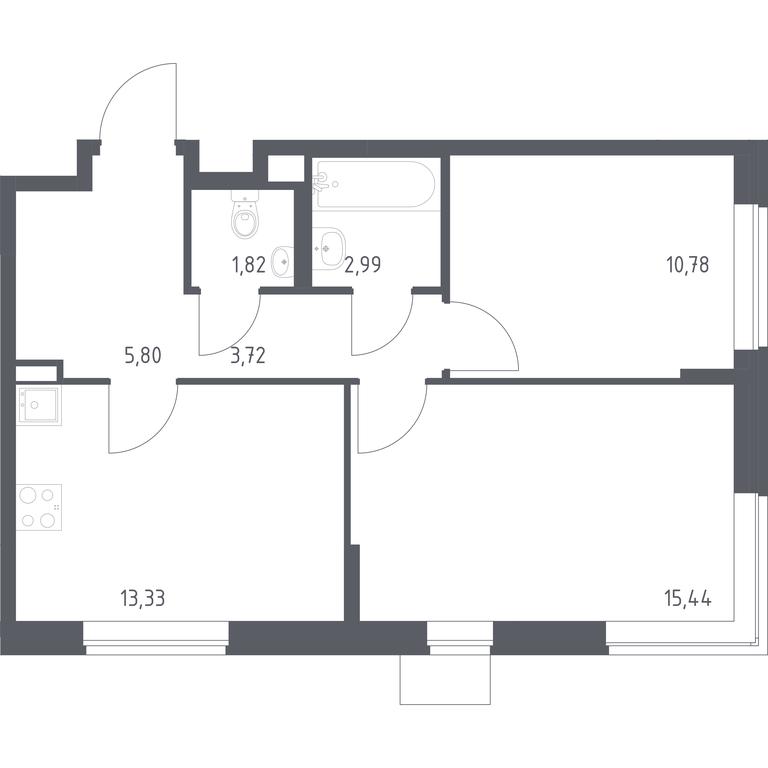 1-BD Apartment Sale, 53.88 sq. m. at Podolskie Kvartaly, zhiloy kompleks Podolskiye Kvartaly, Ryazanovskoe Settlement, Moscow, Russia #1 1-BD Apartment Sale, 53.88 sq. m. at Podolskie Kvartaly, zhiloy kompleks Podolskiye Kvartaly, Ryazanovskoe Settlement, Moscow, Russia #1