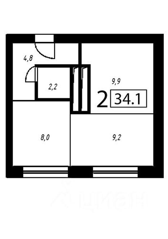 Apartment Sale, 34.1平方米 at New Form Zhigulevskaya (Nyu Form Zhigulevskaya), Zhigulyovskaya Street, Moscow, Russia #1 Apartment Sale, 34.1平方米 at New Form Zhigulevskaya (Nyu Form Zhigulevskaya), Zhigulyovskaya Street, Moscow, Russia #1