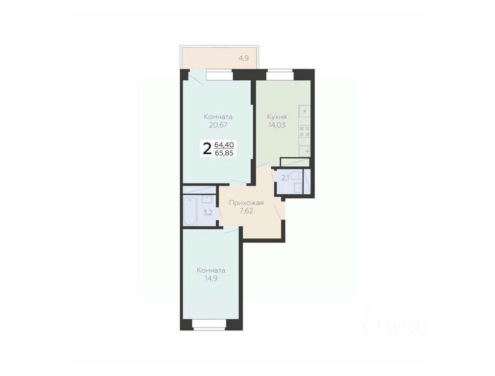 1-BD Apartment Sale, 65.85 sq. m. at Art-kvartal Onegin, Sadovaya Street, 3к1, Krasnaya Gorka Microdistrict, Podolsk, Moscow Region, Russia #1 1-BD Apartment Sale, 65.85 sq. m. at Art-kvartal Onegin, Sadovaya Street, 3к1, Krasnaya Gorka Microdistrict, Podolsk, Moscow Region, Russia #1