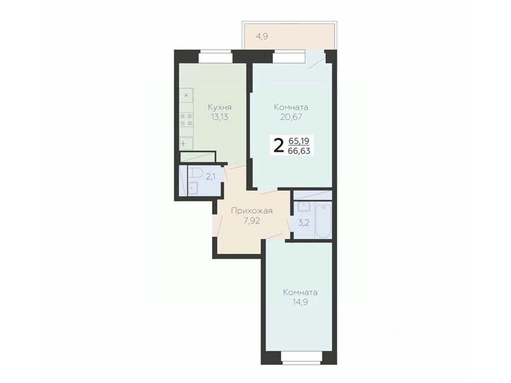 1-BD Apartment Sale, 66.63 sq. m. at Art-kvartal Onegin, Sadovaya Street, 3к1, Krasnaya Gorka Microdistrict, Podolsk, Moscow Region, Russia #1 1-BD Apartment Sale, 66.63 sq. m. at Art-kvartal Onegin, Sadovaya Street, 3к1, Krasnaya Gorka Microdistrict, Podolsk, Moscow Region, Russia #1