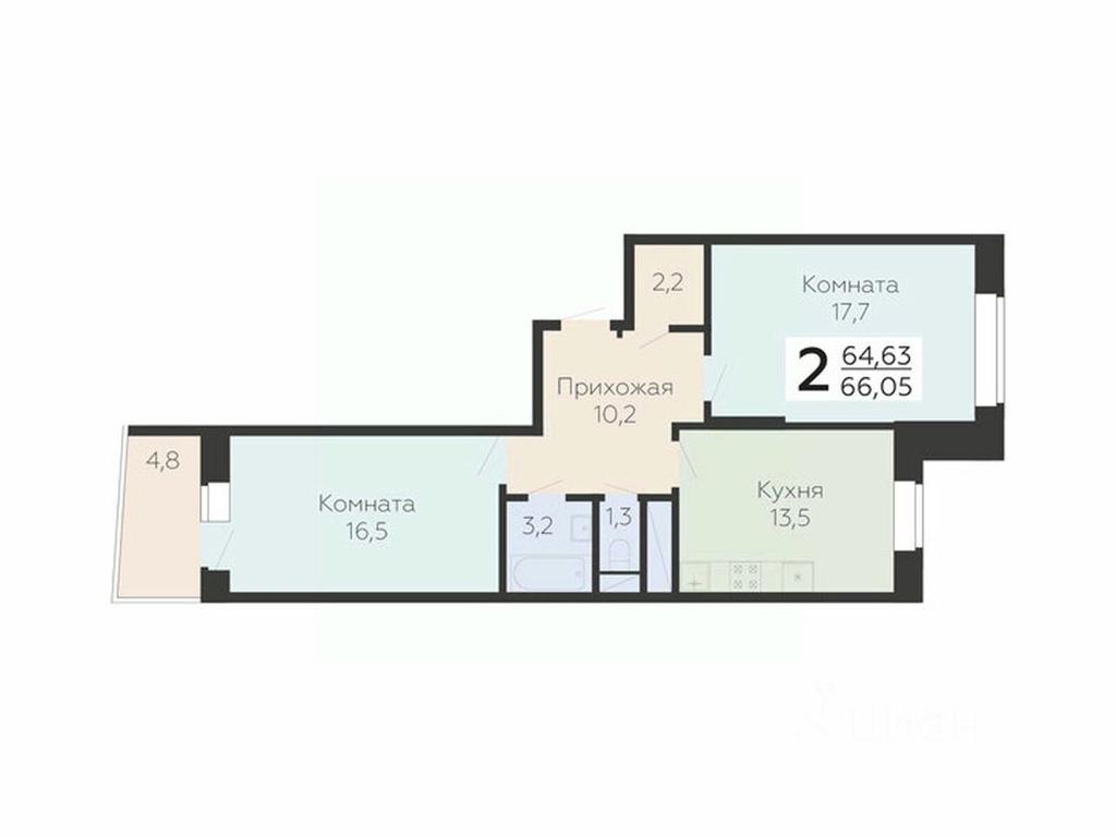 1-BD Apartment Sale, 66.05 sq. m. at Art-kvartal Onegin, Sadovaya Street, 3к1, Krasnaya Gorka Microdistrict, Podolsk, Moscow Region, Russia #1 1-BD Apartment Sale, 66.05 sq. m. at Art-kvartal Onegin, Sadovaya Street, 3к1, Krasnaya Gorka Microdistrict, Podolsk, Moscow Region, Russia #1