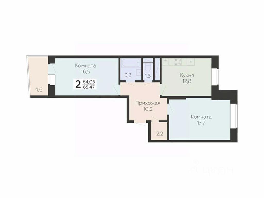 1-BD Apartment Sale, 65.47平方米 at Art-kvartal Onegin, Sadovaya Street, 3к1, Krasnaya Gorka Microdistrict, Podolsk, Moscow Region, Russia #1 1-BD Apartment Sale, 65.47平方米 at Art-kvartal Onegin, Sadovaya Street, 3к1, Krasnaya Gorka Microdistrict, Podolsk, Moscow Region, Russia #1