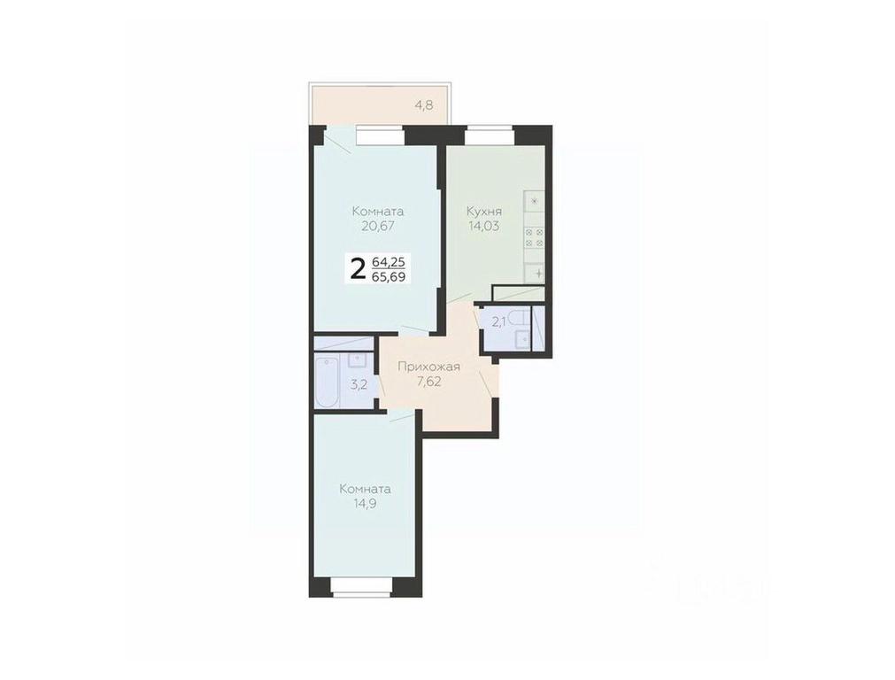 1-BD Apartment Sale, 65.69 sq. m. at Art-kvartal Onegin, Sadovaya Street, 3к1, Krasnaya Gorka Microdistrict, Podolsk, Moscow Region, Russia #1 1-BD Apartment Sale, 65.69 sq. m. at Art-kvartal Onegin, Sadovaya Street, 3к1, Krasnaya Gorka Microdistrict, Podolsk, Moscow Region, Russia #1