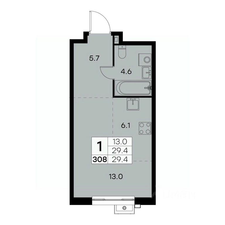 Apartment Sale, 29.4 sq. m. at Kurkino 15, Kurkinskoye Highway, 15, Moscow, Russia #2