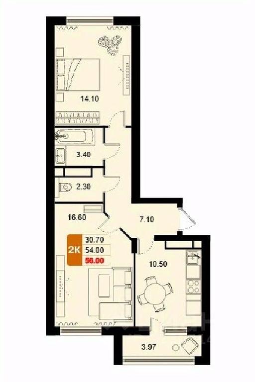 1-BD Apartment Sale, 56 sq. m. at Domodedovo park, Tvorchestva Street, Domodedovo Village, Domodedovo City District, Moscow Region, Russia #1 1-BD Apartment Sale, 56 sq. m. at Domodedovo park, Tvorchestva Street, Domodedovo Village, Domodedovo City District, Moscow Region, Russia #1