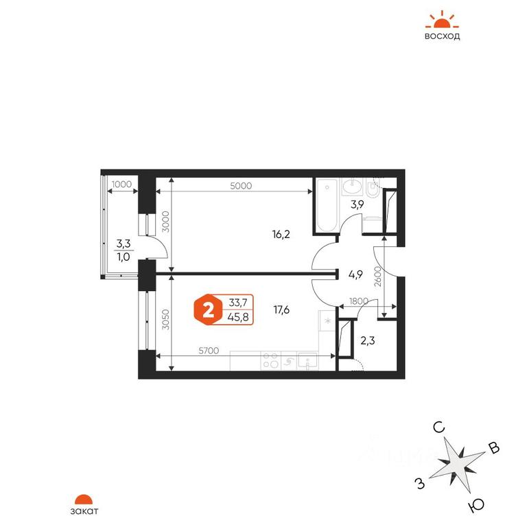 1-BD Apartment Sale, 45.8 sq. m. at Ideal, Proyektnaya ulitsa, Gagarina Microdistrict, Balashikha, Moscow Region, Russia #1 1-BD Apartment Sale, 45.8 sq. m. at Ideal, Proyektnaya ulitsa, Gagarina Microdistrict, Balashikha, Moscow Region, Russia #1