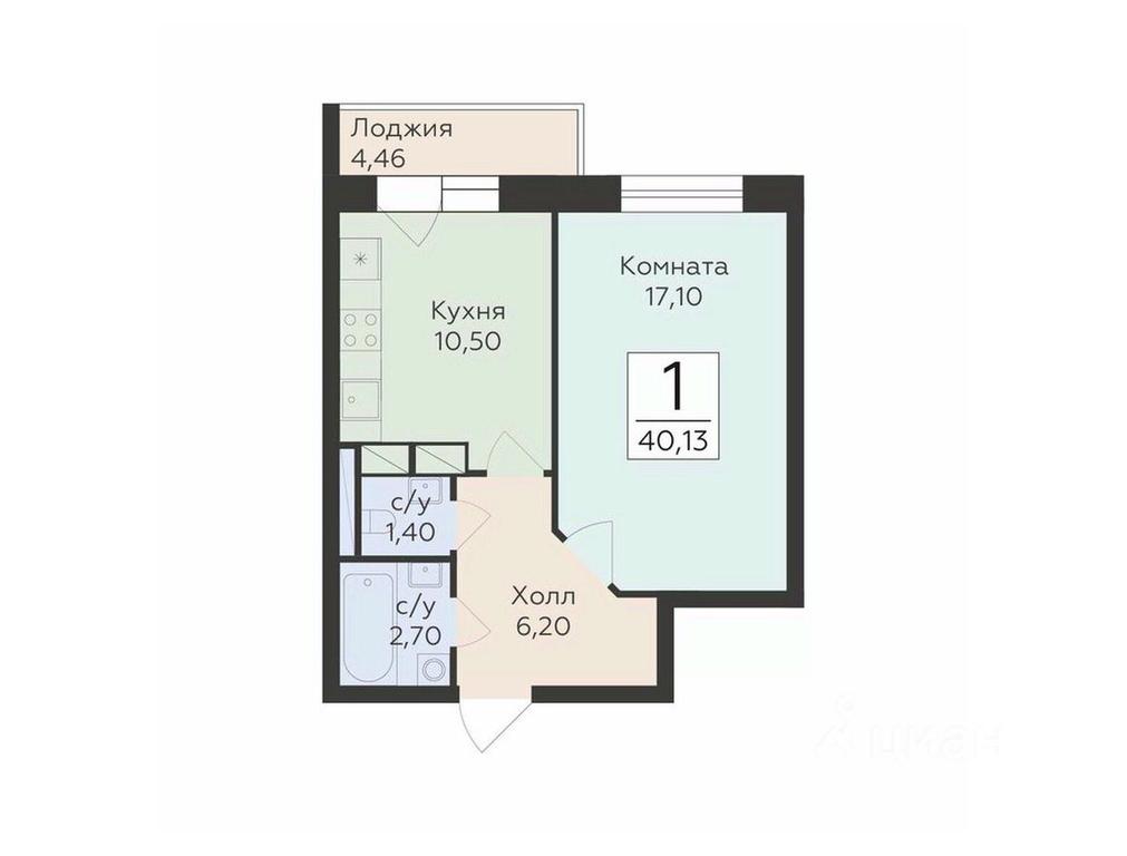 Apartment Sale, 40.13 sq. m. at Rodniki, Trudovaya ulitsa, Rodniki Township, Ramenskiy Urban District, Moscow Region, Russia #1 Apartment Sale, 40.13 sq. m. at Rodniki, Trudovaya ulitsa, Rodniki Township, Ramenskiy Urban District, Moscow Region, Russia #1