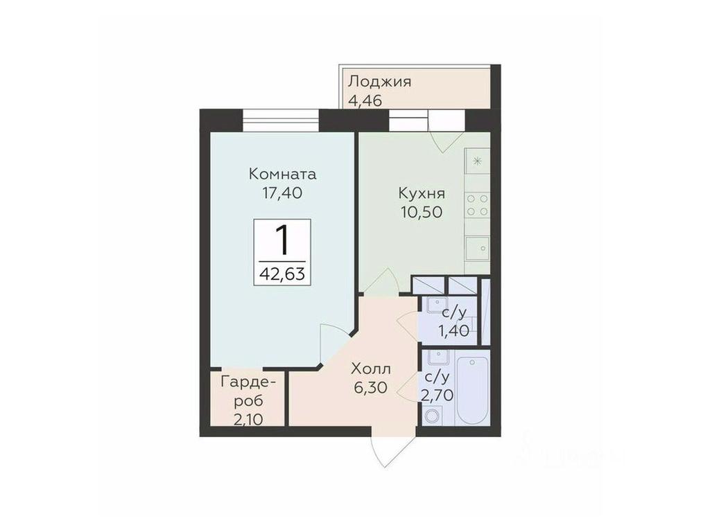 Apartment Sale, 42.63 sq. m. at Rodniki, Trudovaya ulitsa, Rodniki Township, Ramenskiy Urban District, Moscow Region, Russia #1 Apartment Sale, 42.63 sq. m. at Rodniki, Trudovaya ulitsa, Rodniki Township, Ramenskiy Urban District, Moscow Region, Russia #1