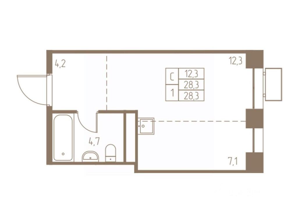 Apartment Sale, 28.3 sq. m. at Fabrikant, 2-y Fabrichny proyezd, Pushkino, Moscow Region, Russia #1 Apartment Sale, 28.3 sq. m. at Fabrikant, 2-y Fabrichny proyezd, Pushkino, Moscow Region, Russia #1