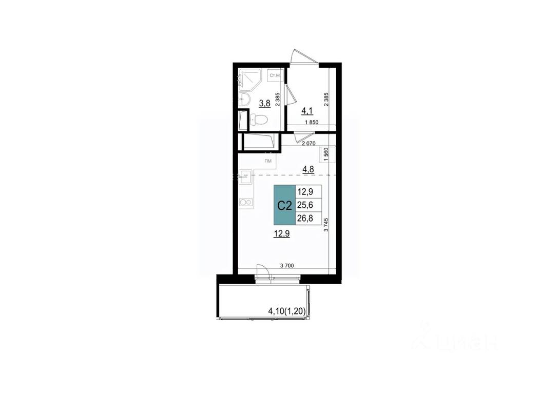 Apartment Sale, 26.8 sq. m. at Mikrorayon 6 6A, 6A mikrorayon, Odintsovo, Moscow Region, Russia #1 Apartment Sale, 26.8 sq. m. at Mikrorayon 6 6A, 6A mikrorayon, Odintsovo, Moscow Region, Russia #1
