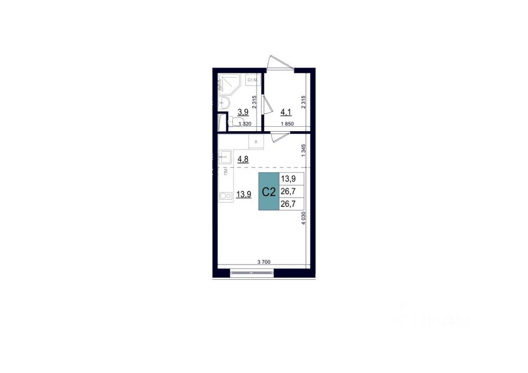 Apartment Sale, 26.7 sq. m. at Mikrorayon 6 6A, 6A mikrorayon, Odintsovo, Moscow Region, Russia #1 Apartment Sale, 26.7 sq. m. at Mikrorayon 6 6A, 6A mikrorayon, Odintsovo, Moscow Region, Russia #1