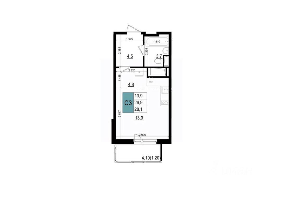 Apartment Sale, 28.1 sq. m. at Mikrorayon 6 6A, 6A mikrorayon, Odintsovo, Moscow Region, Russia #1 Apartment Sale, 28.1 sq. m. at Mikrorayon 6 6A, 6A mikrorayon, Odintsovo, Moscow Region, Russia #1
